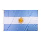 Bandera de Argentina 90 x 150 cm con Sol de Mayo - Flagora