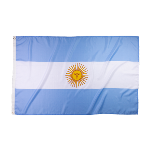 Bandera de Argentina 90 x 150 cm con Sol de Mayo - Flagora