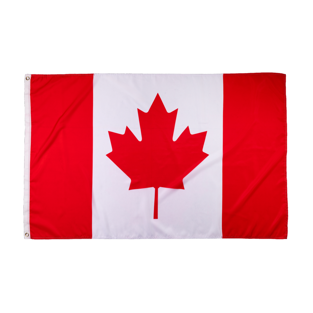 Bandera de Canadá 90 x 150 cm con hoja de maple - Flagora
